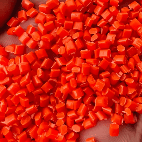 PS-1200 Fl Orange ABS Granules